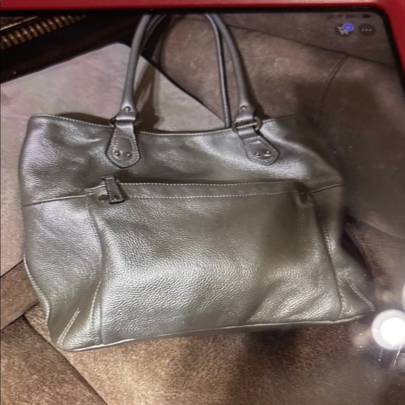 Tignanello Metallic Gray Shoulder Bag, very gently used, taken care of - Picture 3 of 7